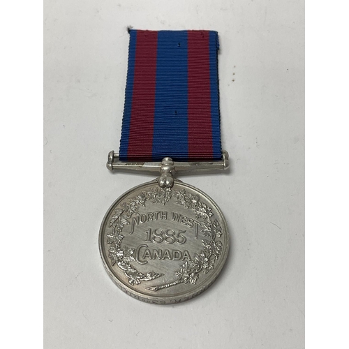 2216 - North West Canada medal awarded to Pte G Turner, 63rd Rifles H.P.B