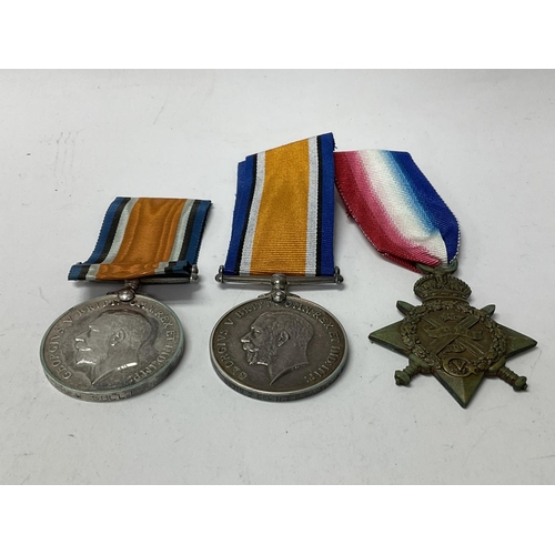 2230 - 3 WW1 medals to include 2 1914-18, awarded to Stephen Sullivan, 89219 2 Cpl H.T B Harper. P.E, 1914 ... 