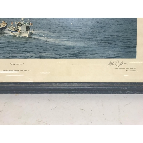 1011 - Framed and signed limited edition prints of various ships