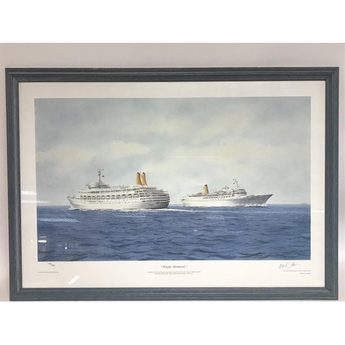 1011 - Framed and signed limited edition prints of various ships