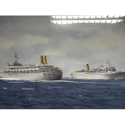 1011 - Framed and signed limited edition prints of various ships