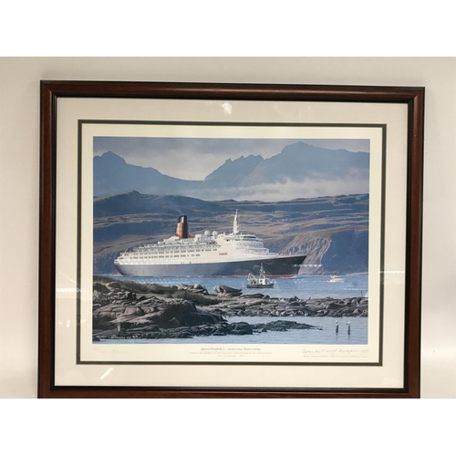 1011 - Framed and signed limited edition prints of various ships