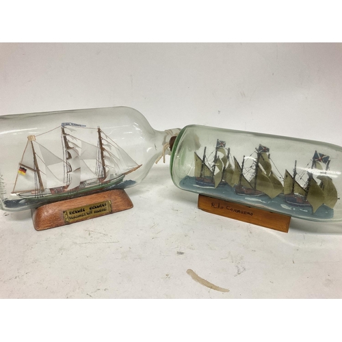 1036 - A collection of ships in bottles