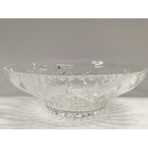 1053 - A Waterford Crystal decanter and six glasses, together with cut glass bowl