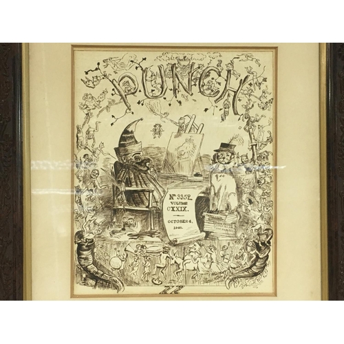 1452 - Framed Punch original book drawing