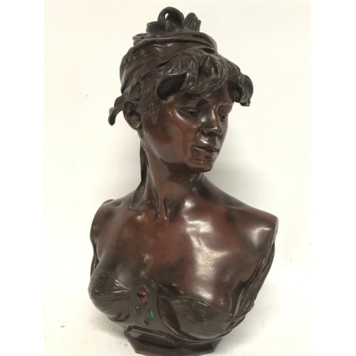 1990 - A Quality bronze bust on a later base by Renzo Colombo