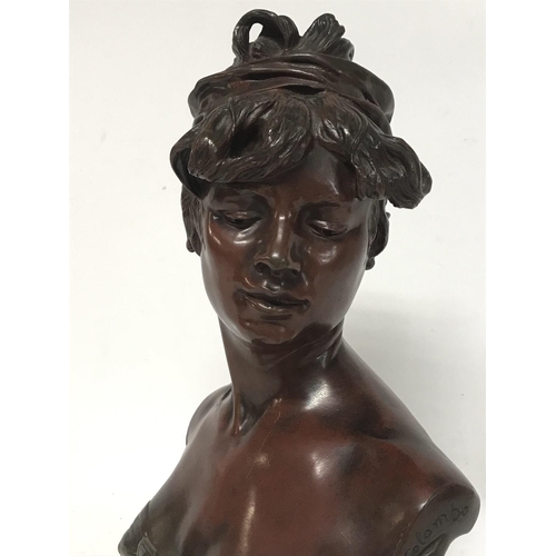 1990 - A Quality bronze bust on a later base by Renzo Colombo