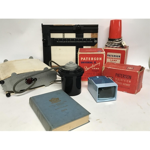 2003 - 3 x vintage photography devices by Patterson in original boxes, a picture measuring device, a Photax... 