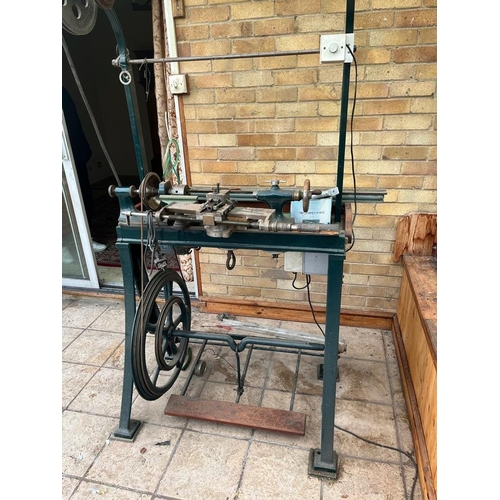 2004 - A  foot powered metal lathe NO RESERVE (to be collected from the property via appointment only)