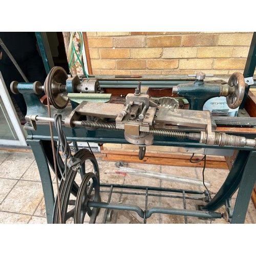 2004 - A  foot powered metal lathe NO RESERVE (to be collected from the property via appointment only)