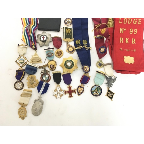 703 - A Collection Of Masonic items. mainly Medals.