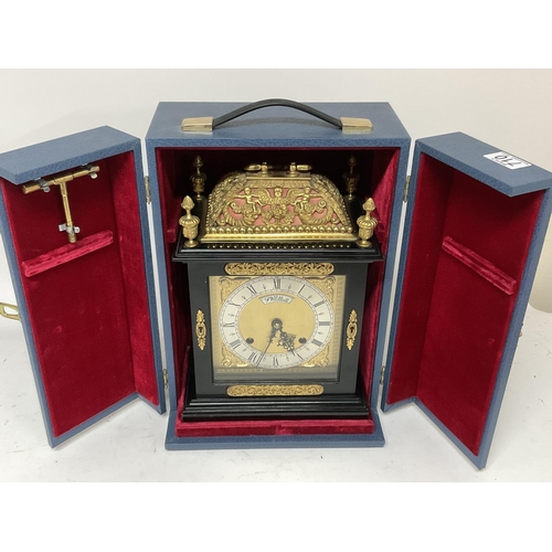 710 - An F. W. Elliott Golden Jubilee clock, modelled in the style of a late 17th century bracket clock, w... 