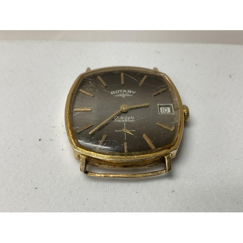 758 - A vintage 9ct gold Rotary wristwatch.