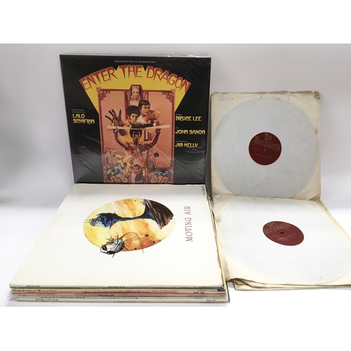 106 - A collection of soundtrack LPs and sound effects 78rpm records.