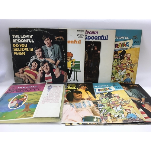 110 - Nine LPs by The Lovin Spoonful including 'Everything Playing', 'Do You Believe In Magic?' and others... 