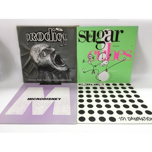 124 - Four indie/alternative and dance LPs comprising 'Music For The Jilted Generation' by The Prodigy, 'L... 