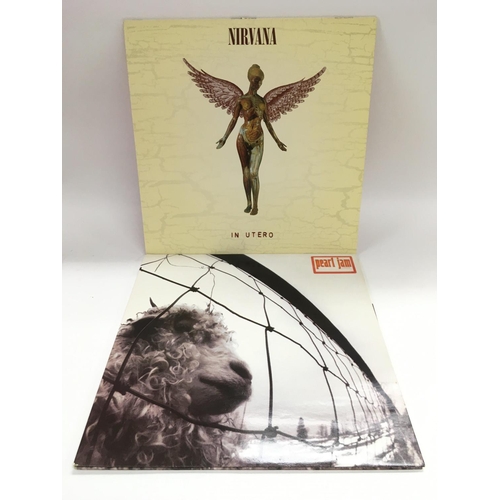 132 - Two LPs comprising 'In Utero' by Nirvana and 'Vs' by Pearl Jam.