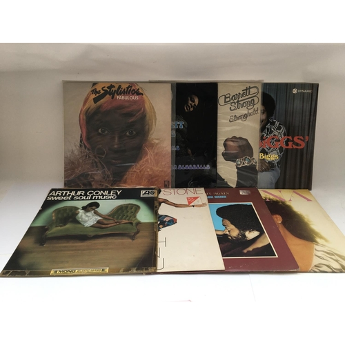 157 - A collection of soul LPs by various artists including Arthur Conley, Sly Stone, Barrett Strong and o... 