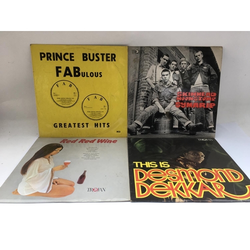 172 - Four reggae and ska LPs by various artists including Prince Buster, Desmond Dekkar and others.