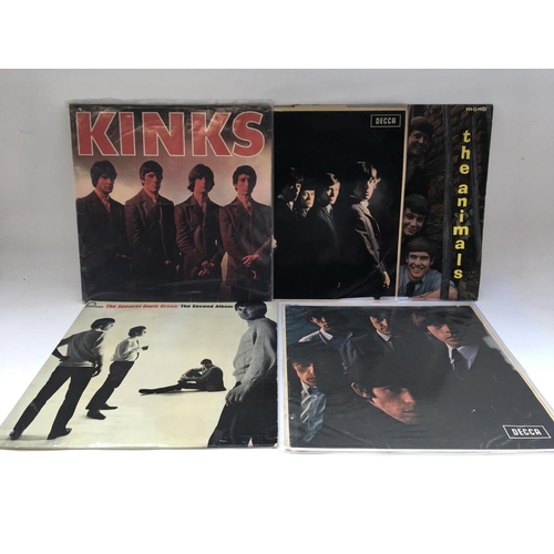 224 - Five early UK pressings of 1960s beat, rock and pop LPs by various artists including The Rolling Sto... 