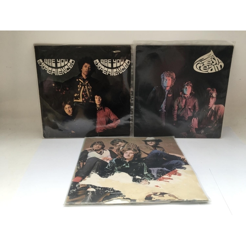 227 - Three early UK pressings of 1960s blues rock LPs comprising âAre You Experiencedâ by The Jimi He... 