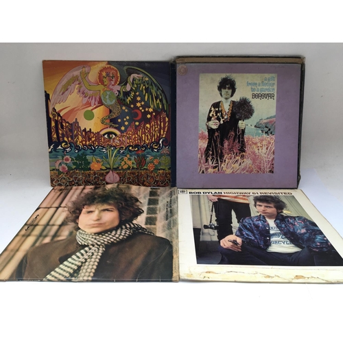 228 - Four early UK pressings of 1960s folk rock LPs by various artists including Bob Dylan, The Incredibl... 