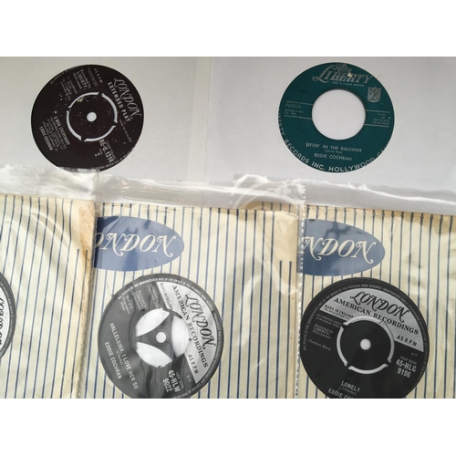 266 - Four Eddie Cochran EPs and six 7inch singles.