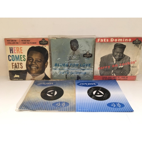 269 - Three Fats Domino EPs and two 7inch singles.