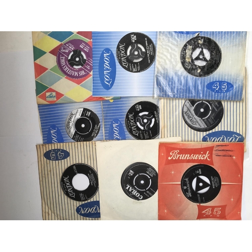 274 - A record case of mainly rock n roll 7inch singles by various artists including Larry Williams, The D... 