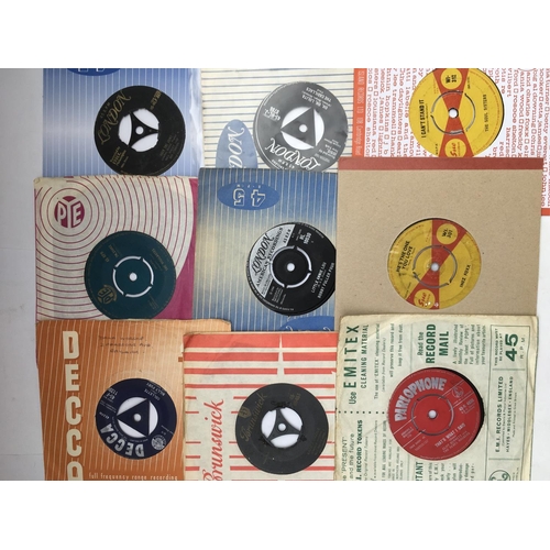 276 - A record case of mainly roxk n roll 7inch singles by various artists including Chuck Berry, Richie V... 