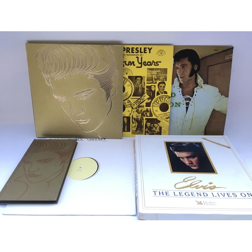 305 - A small collection of Elvis Presley records comprising 'A Golden Celebration' 6LP box set and others... 