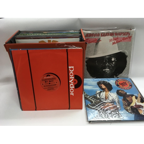 31 - A record case of LPs and 12inch singles by various soul, disco and pop artists including Quincy Jone... 