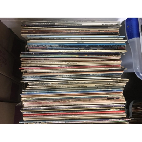 310 - Five boxes of country music LPs and 7inch singles.