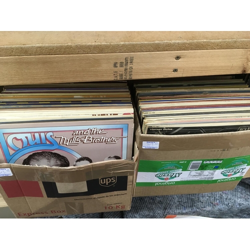 313 - Five boxes of jazz and blues LPs, various artists.