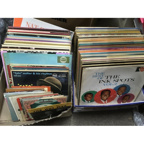 313 - Five boxes of jazz and blues LPs, various artists.