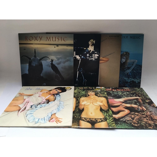 333 - Seven Roxy Music LPs comprising Siren, Stranded and others.