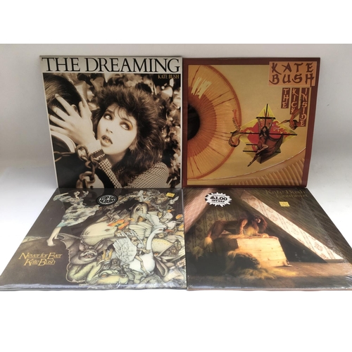 345 - Four Kate Bush LPs comprising The Kick Inside, Never For Ever, The Dreaming and Lionheart.