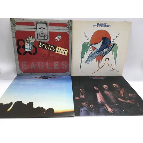 45 - Ten rock and blues LPs by various artists including Rory Gallagher, Heads, Hands & Feet, Eagles, Alb... 