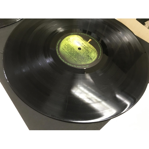 6 - An early numbered Beatles 'White Album', number 0000894, complete with black inner sleeves, poster a... 