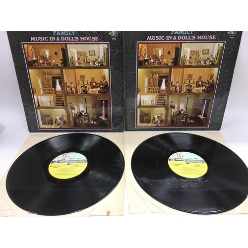 72 - Two first UK pressings of 'Music In A Doll's House' by Family, RLP 6312. One is VG+ but the other ha... 