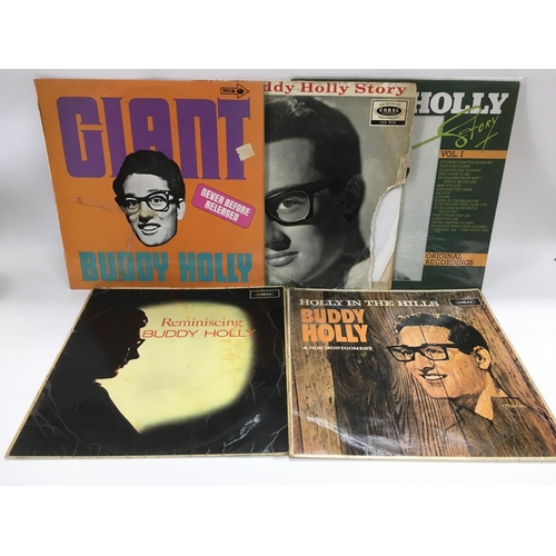 81 - Eleven Buddy Holly and The Crickets LPs. Condition varies from fair to VG+.