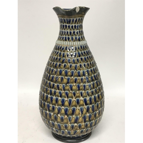 1084 - A Lambeth Doulton jug, damaged