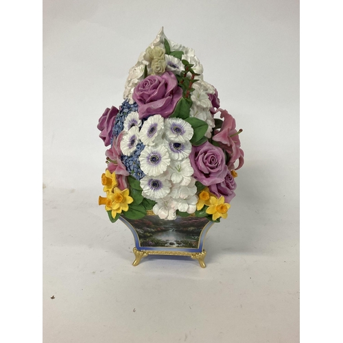1110 - Floral vase by Thomas Kinkade