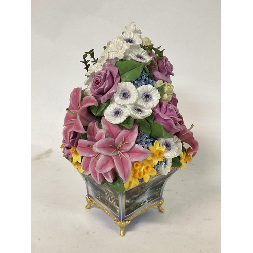 1110 - Floral vase by Thomas Kinkade