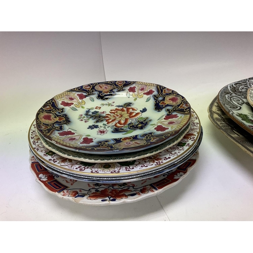 1129 - Staffordshire plates