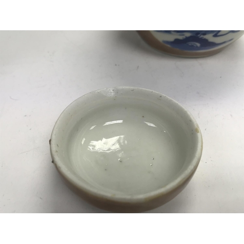 1202 - Two Chinese ginger jars decorated with figures amongst landscape views. Small hairline crack on one ... 