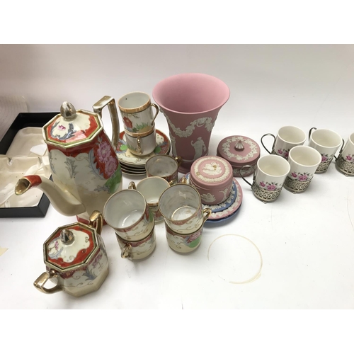 1203 - Wedgewood, Samurai & Kilmax tea set