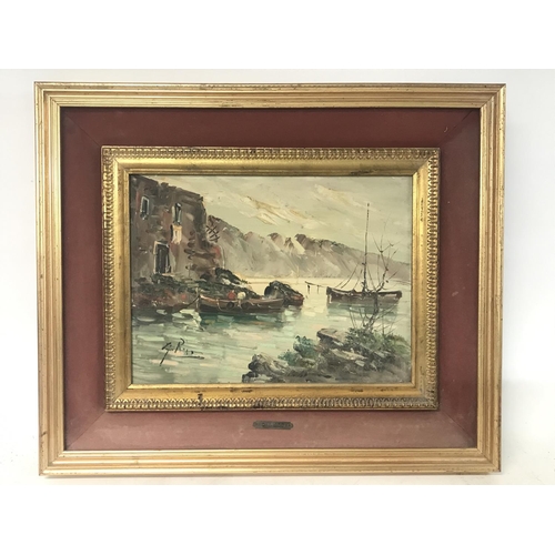 1536 - A set of framed oil paintings by G.Rizzo