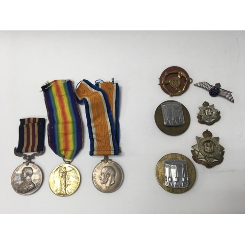 1649 - Medal group awarded to Pte S.J Barton, 275132 (Sydney J Barton) bravery in the field award, mentione... 