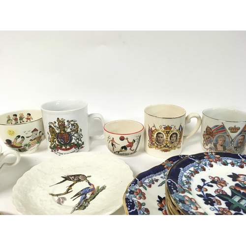 951 - Tea set + Coronation mugs